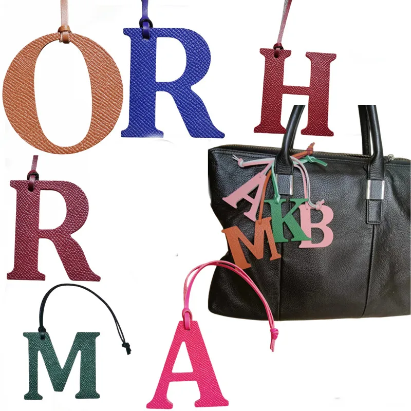 Monogram Keychain Leather - Wholesale Retail Luxury Genuine Natural Leather