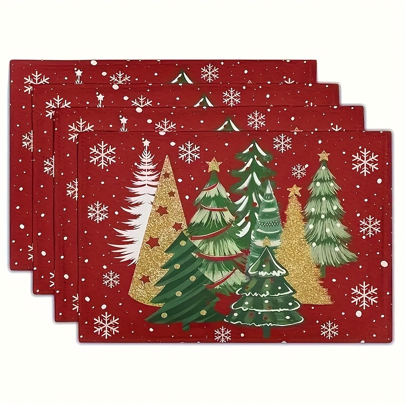 Red Christmas Tree Snowflake P - Family Tree Print review and price