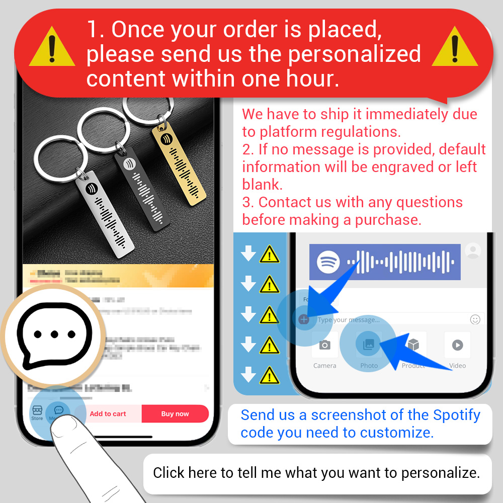 Personalized Spotify Code Keyc - Initial Ring Custom review and price