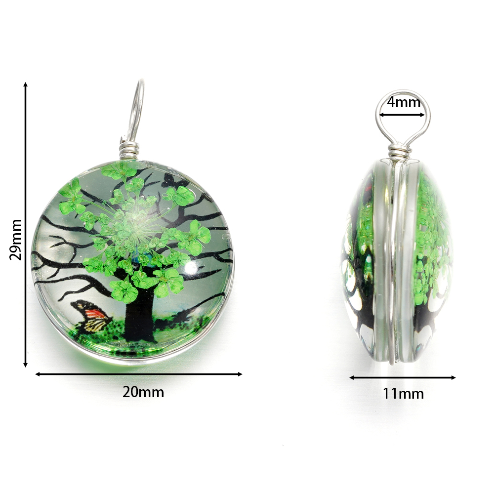 5pcs/lot 20x29mm Jewelry Cryst - Birth Flower Necklace review and price