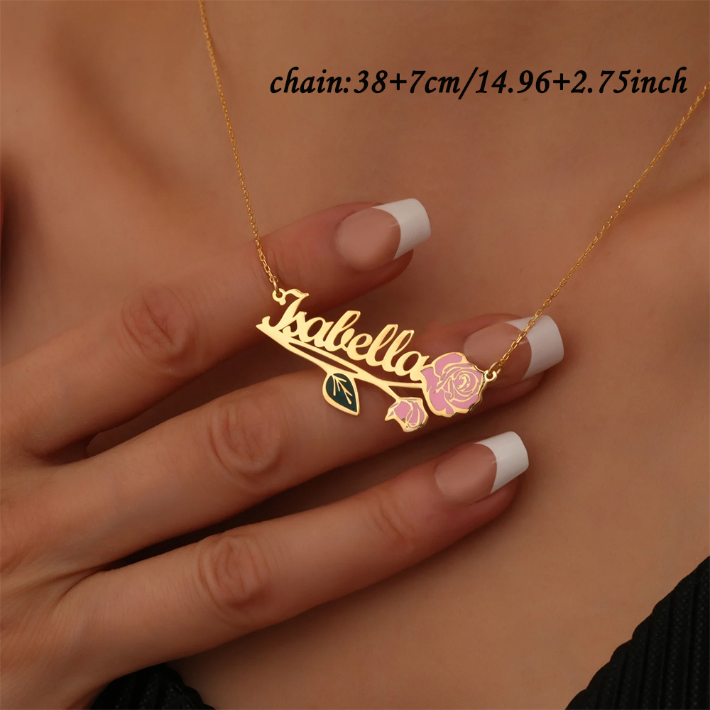 Personalized Colorfuls Birth F - Name Necklace Custom review and price
