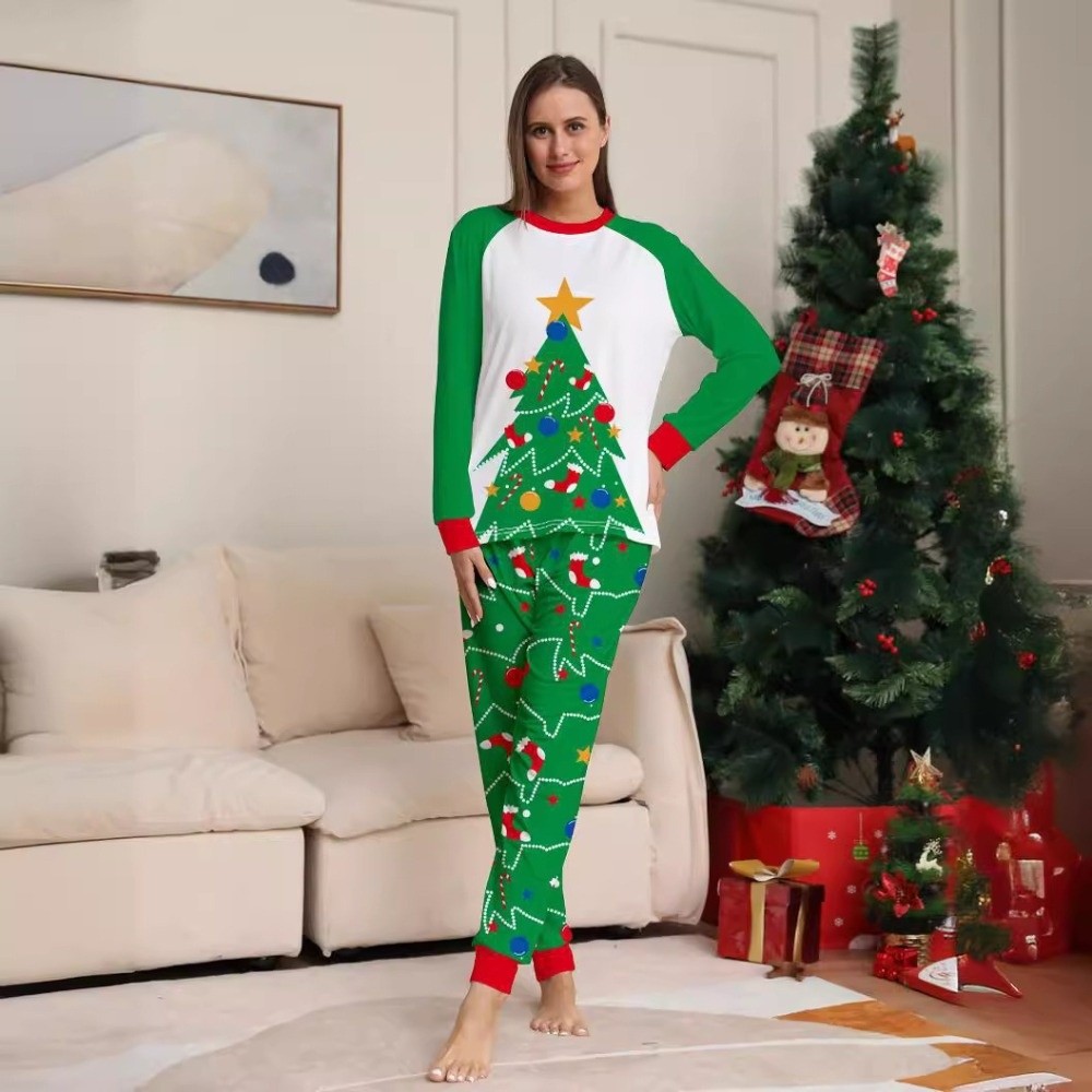 Long Sleeve Christmas Pyjamas  - Family Tree Print review and price