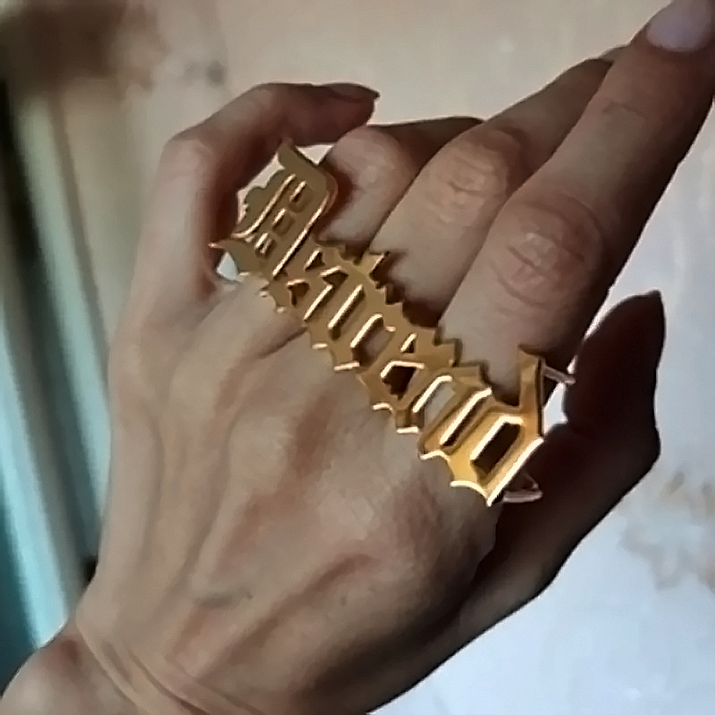 Custom Name Ring for Men Women - Initial Ring Custom review and price