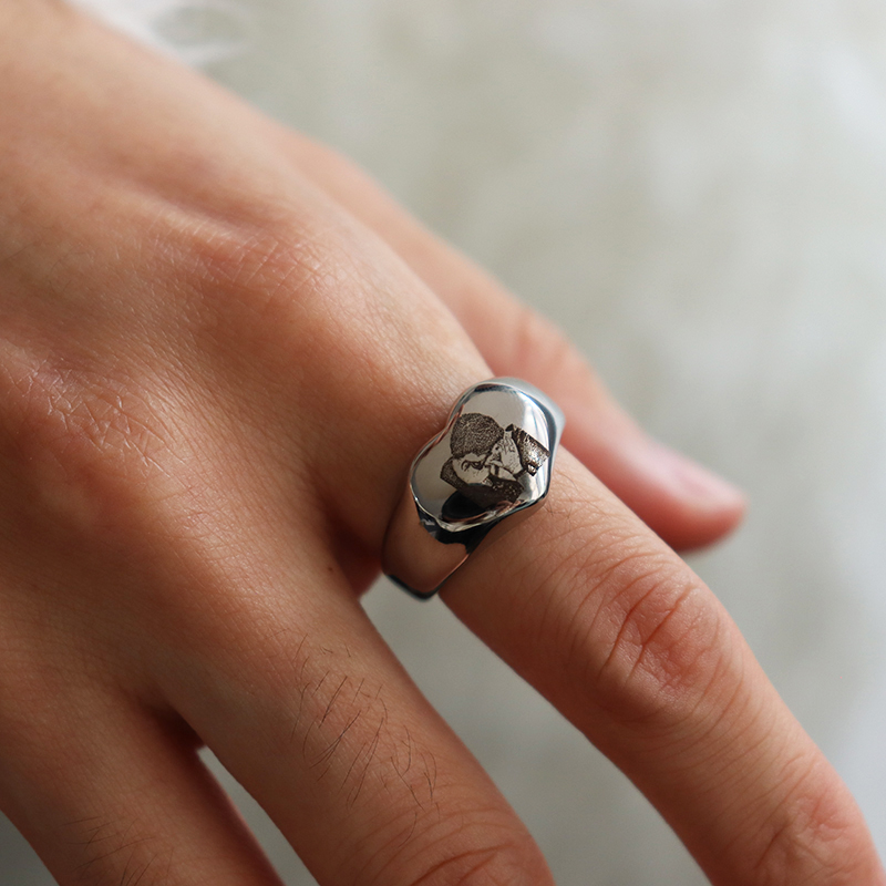 Custom Engraved Picture Logo N - Initial Ring Custom review and price