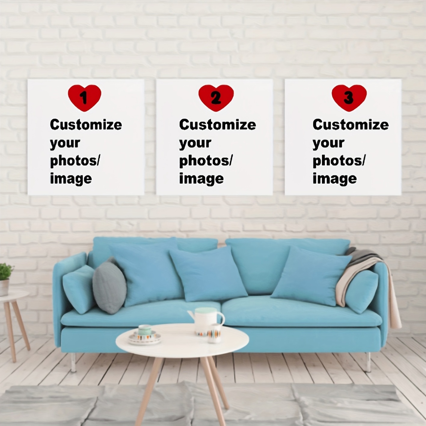 3pcs/set Custom Square Canvas  - Pet Portrait Custom review and price