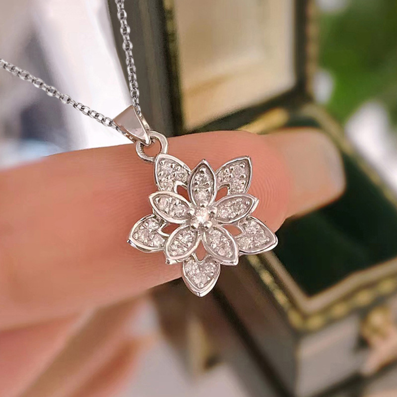 925 Sterling Silver Flower Nec - Birth Flower Necklace review and price