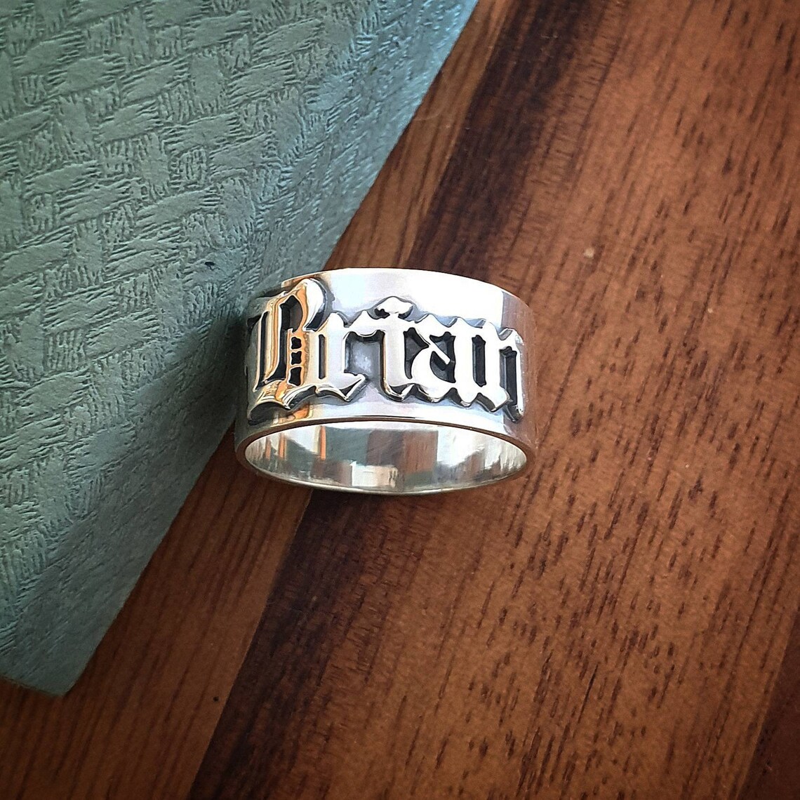 12MM Men' Gothic Rings Persona - Initial Ring Custom review and price