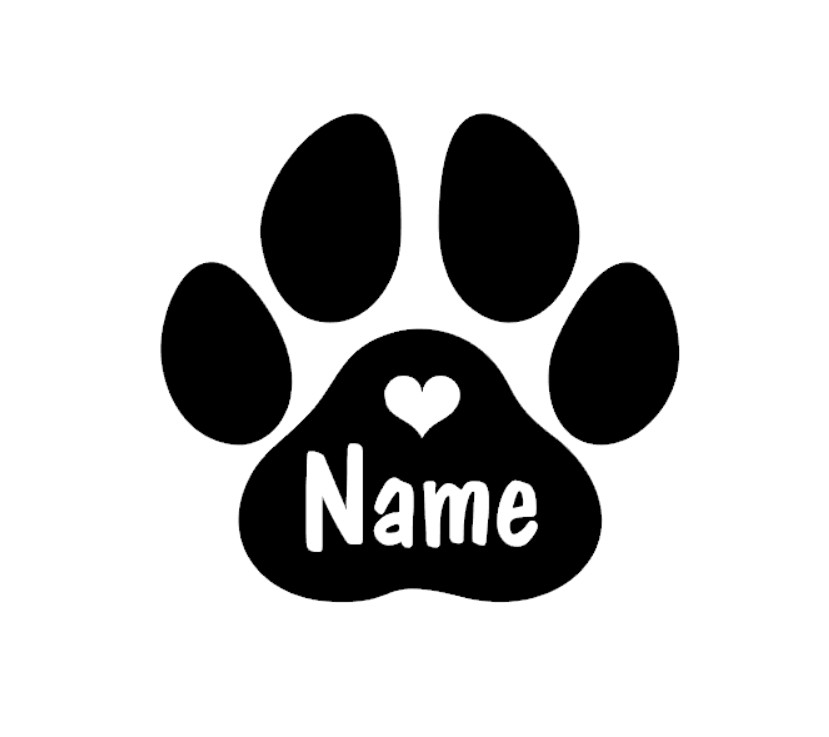 2pcs Personalised Paw Print wi - Pet Portrait Custom review and price